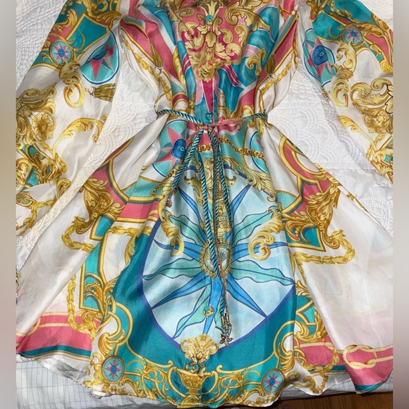 🩷SOLD🩷Camilla Shift Shirt Dress With Crochet Collar Sail Away With Me - Picture 11 of 17